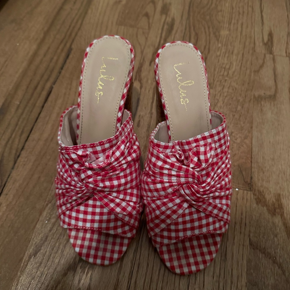 Lulus checked shoes